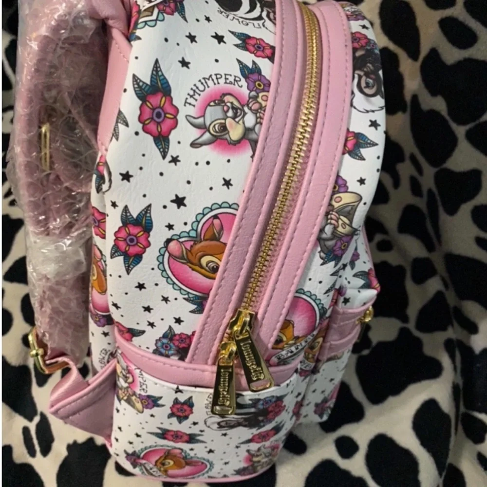 Bambi tattoo loungefly backpack & pencil case - Picture 5 of 7